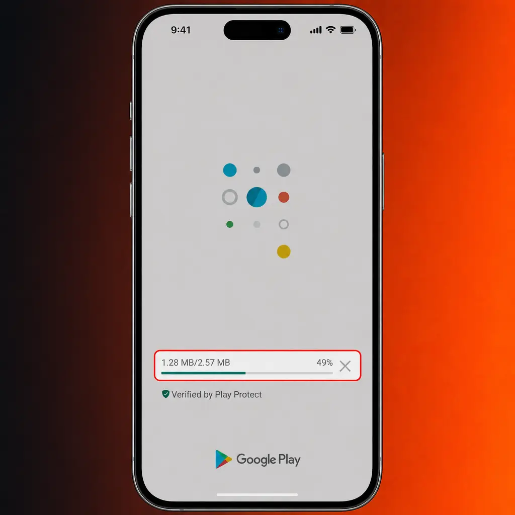 Tela de download do APK do aplicativo Aposta Ganha para Android, com passo a passo de instalação no celular.
