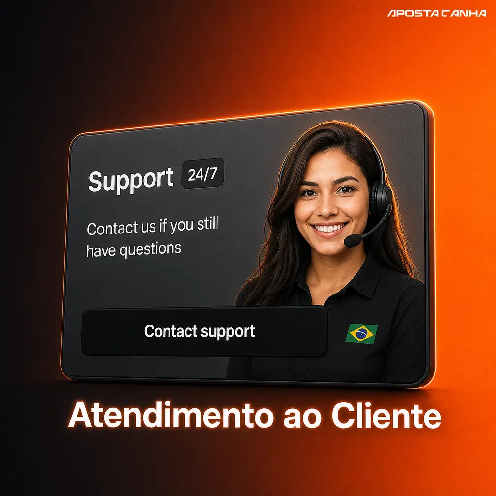 Atendimento ao cliente da Aposta Ganha com chat ao vivo 24h, suporte por e-mail e FAQ para dúvidas sobre depósitos e saques