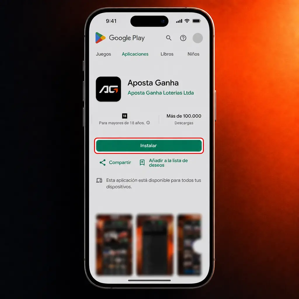 Guia de instalação passo a passo do aplicativo Aposta Ganha para Android via arquivo APK