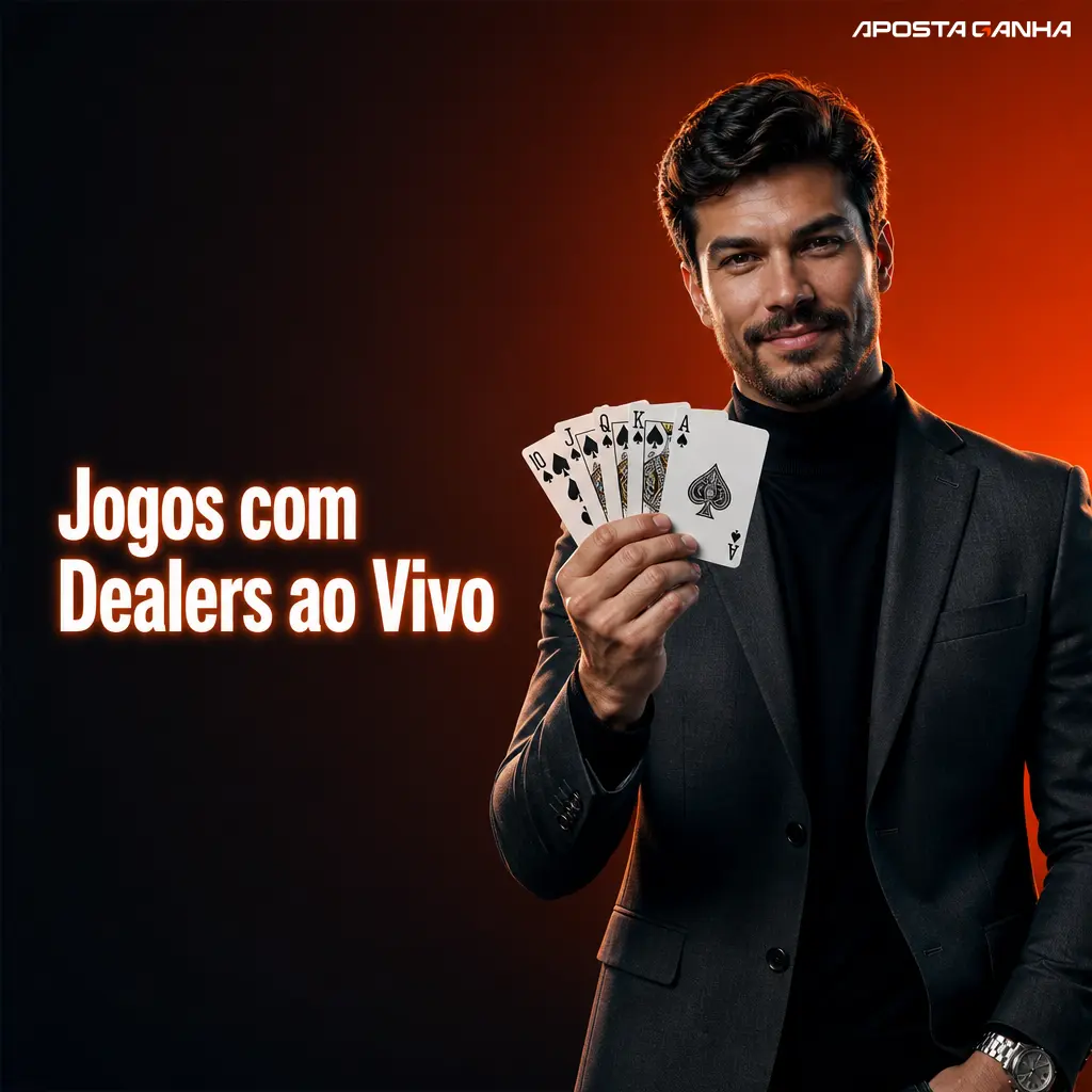 Mesa de cassino ao vivo da Aposta Ganha com dealer real em transmissão HD, incluindo blackjack, roleta e bacará