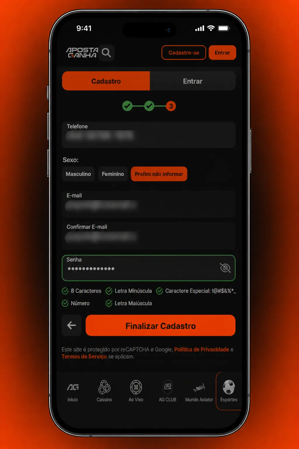 Tela do aplicativo Aposta Ganha mostrando mercados de apostas em Fórmula 1 com odds atualizadas ao vivo.
