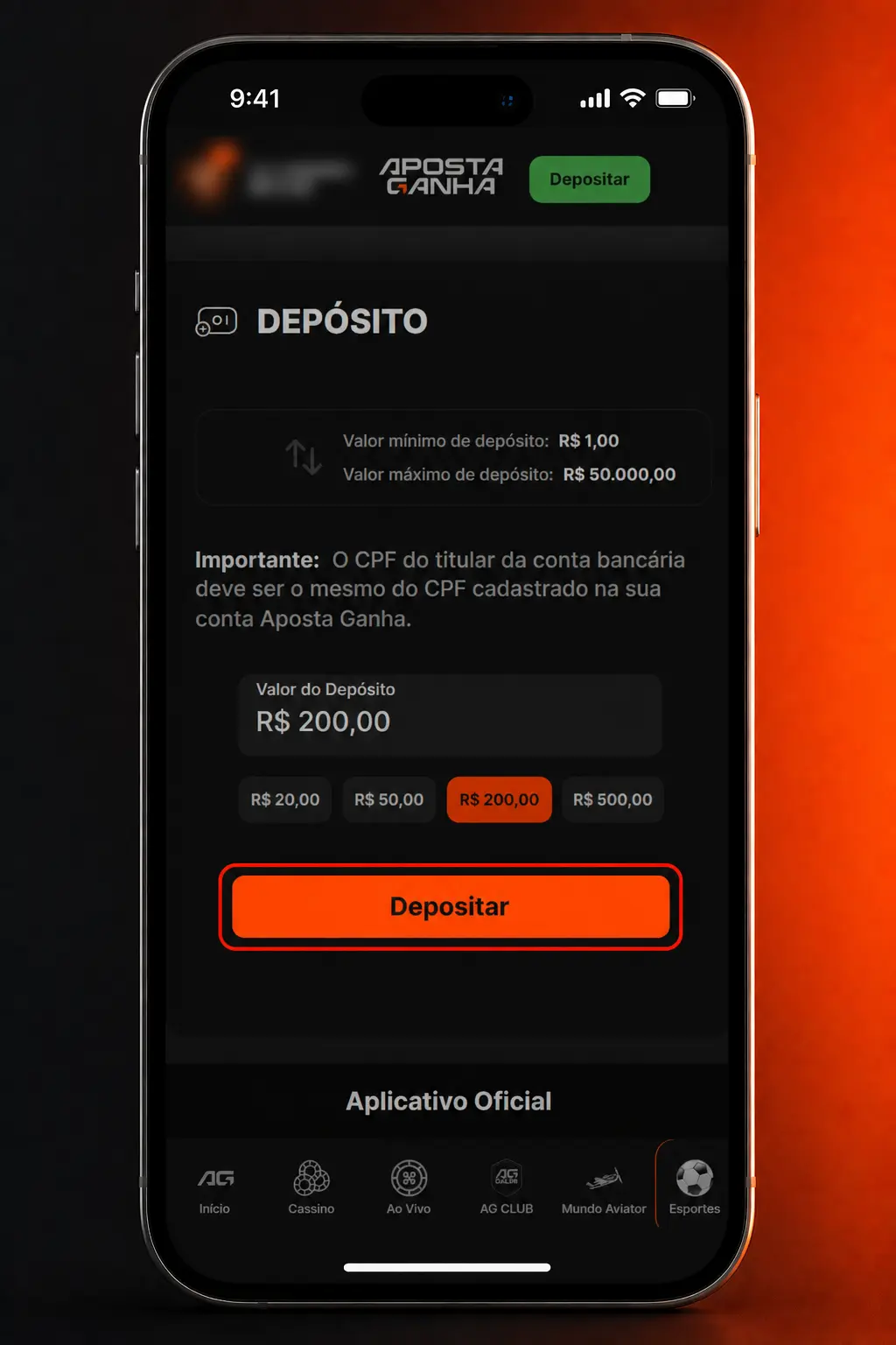 Tela de apostas em tênis no app Aposta Ganha com odds ao vivo, sets, games e placar do torneio.