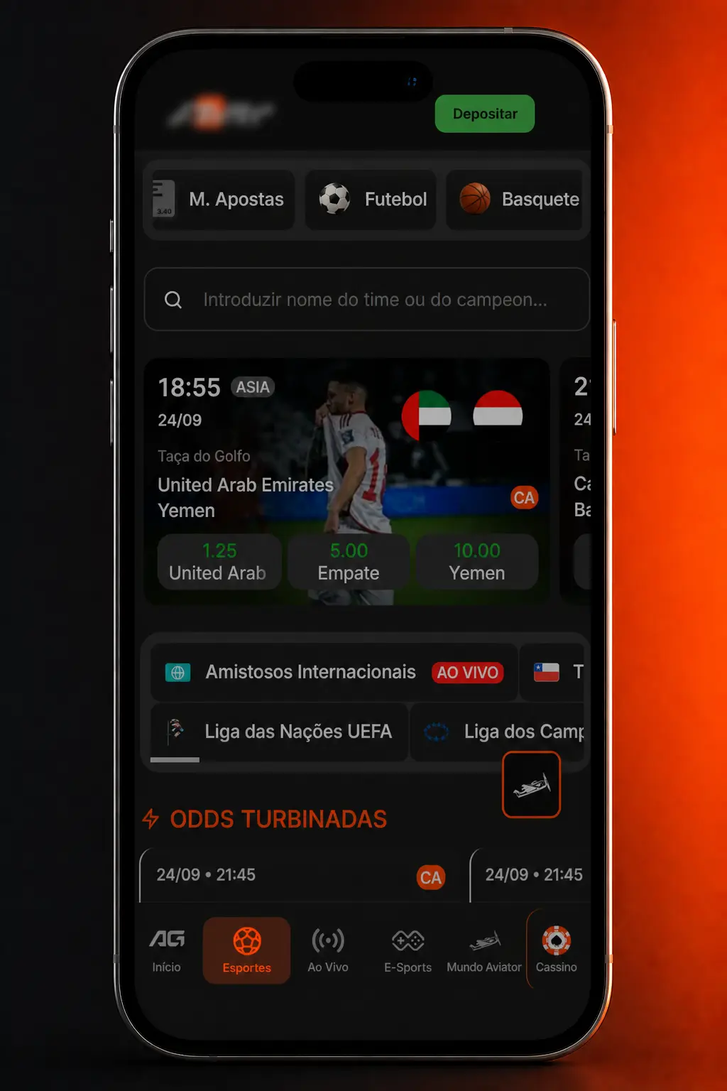 Tela de apostas em tênis no app Aposta Ganha com odds ao vivo e estatísticas de sets e games