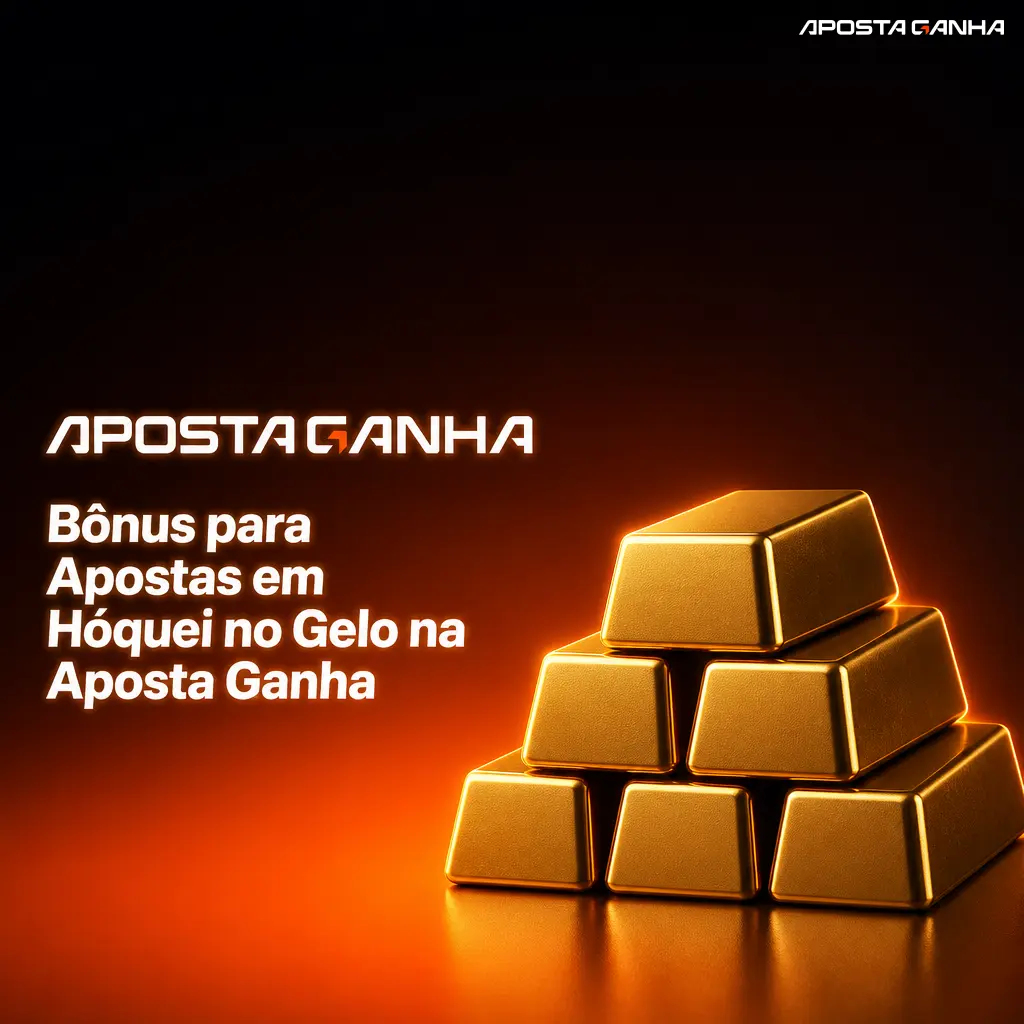 Bônus de 100% até BRL 700 na Aposta Ganha para apostas em hóquei no gelo, incluindo NHL e KHL, para novos usuários