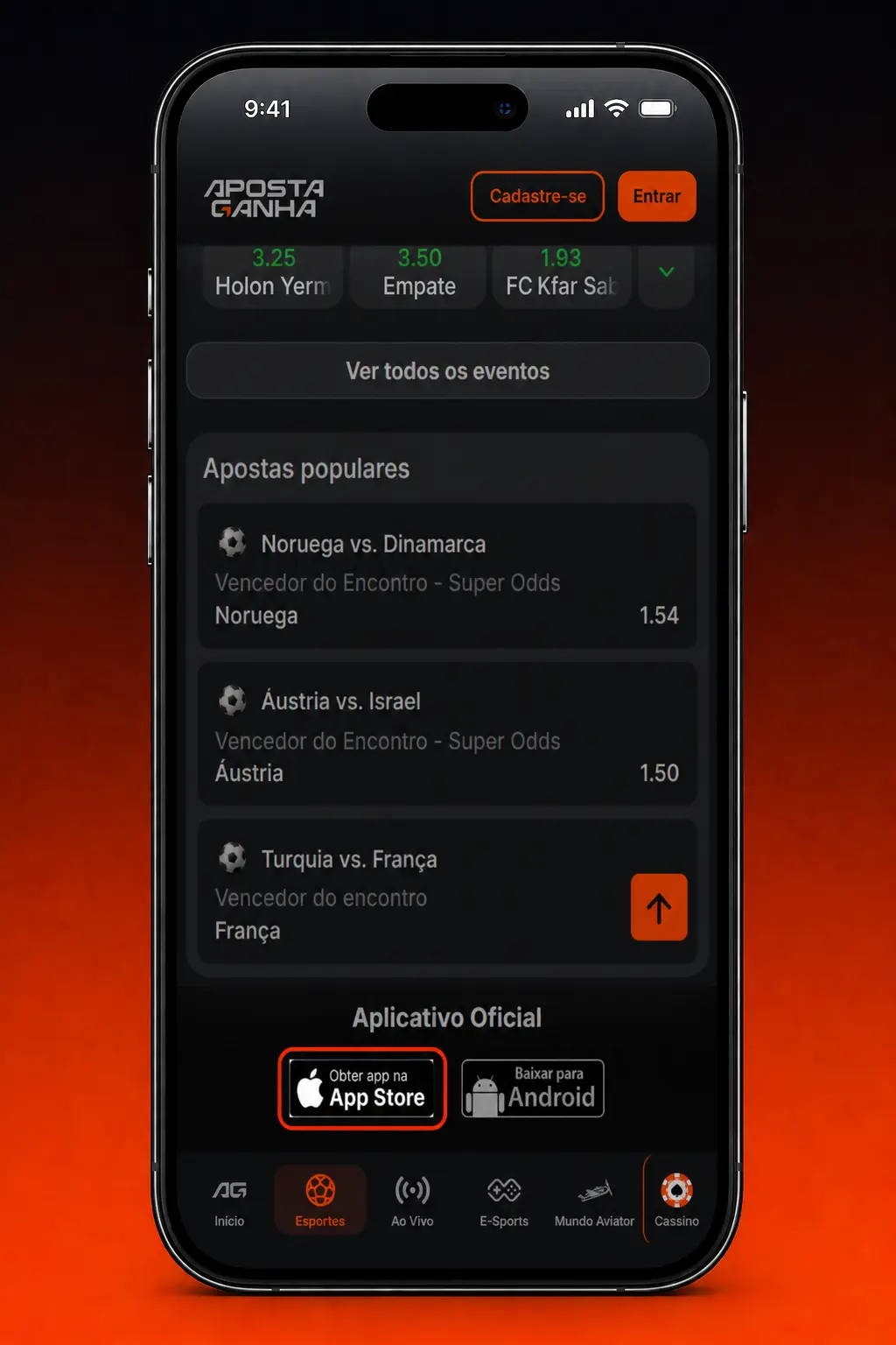 Passo a passo para baixar e instalar o app Aposta Ganha para iOS diretamente pelo Safari, sem usar a App Store.