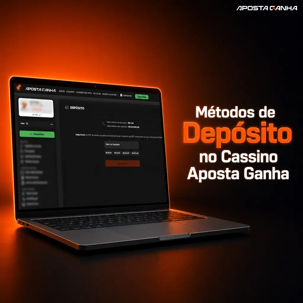 Métodos de depósito na Aposta Ganha: Pix, AstroPay e criptomoedas, sem taxas, com crédito rápido na conta