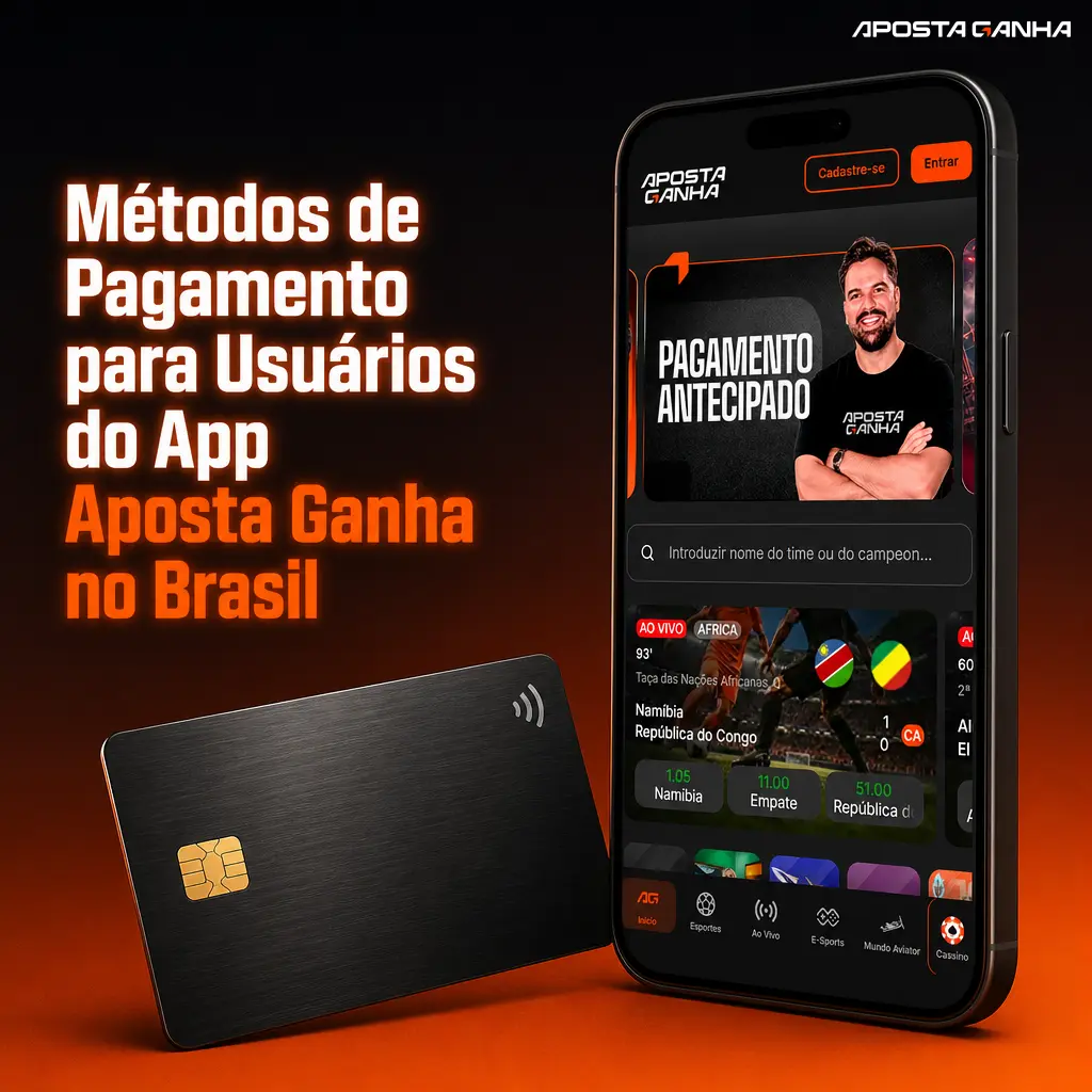 Métodos de pagamento no app Aposta Ganha: Pix, boleto, cartão de crédito e transferência bancária no Brasil