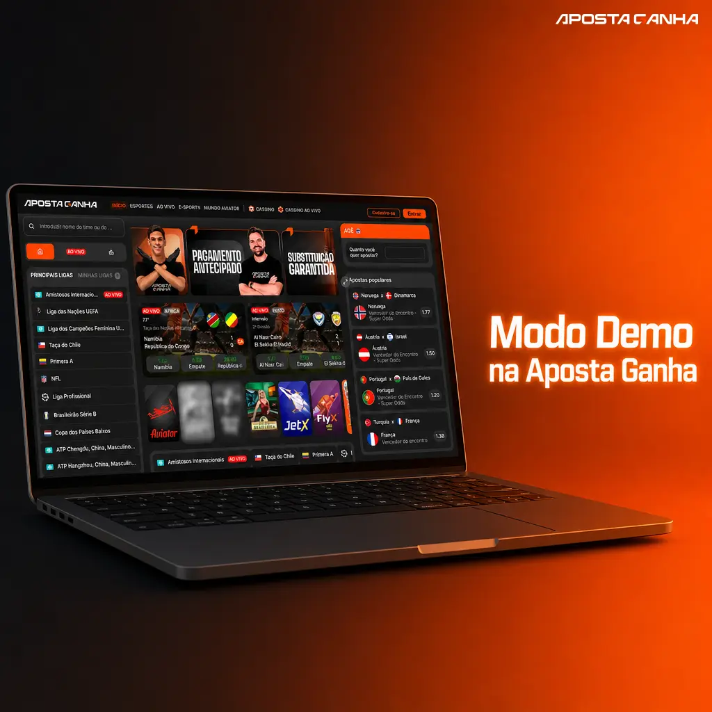 Modo Demo da Aposta Ganha: teste caça-níqueis e Fast Games com créditos virtuais, sem cadastro ou depósito