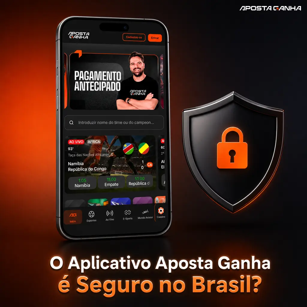 Aplicativo Aposta Ganha com criptografia SSL de 256 bits, seguro para apostas e jogos no Brasil