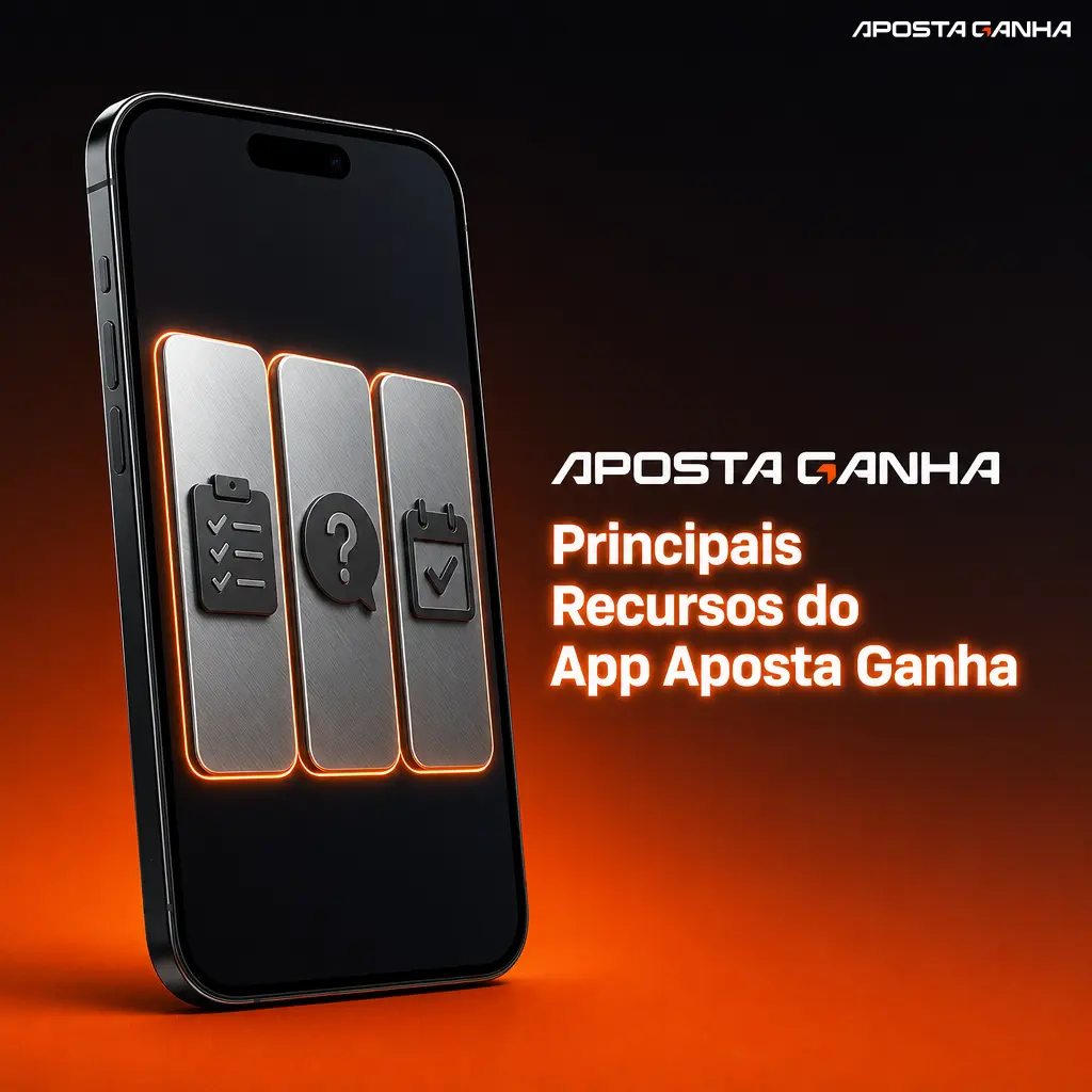 Principais recursos do app Aposta Ganha: Pix instantâneo, apostas em BRL, bônus, cassino ao vivo e suporte 24/7