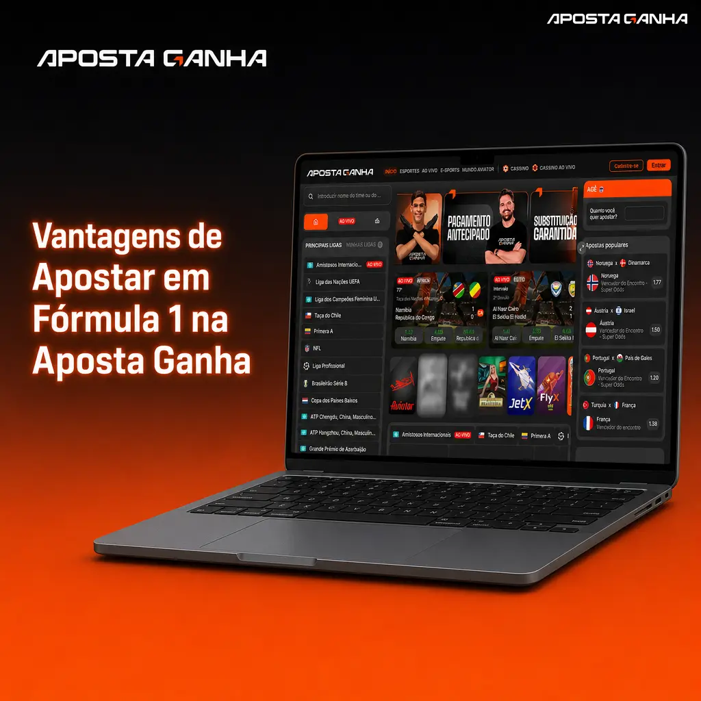 Vantagens de apostar em Fórmula 1 na Aposta Ganha: odds ao vivo, PIX rápido e app com notificações de largada